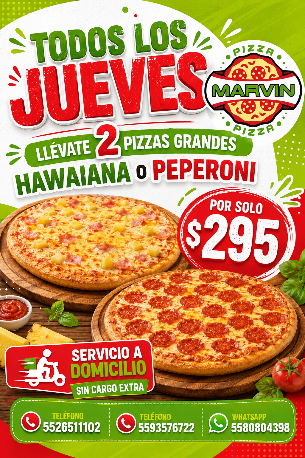 2 PIZZAS GRANDES